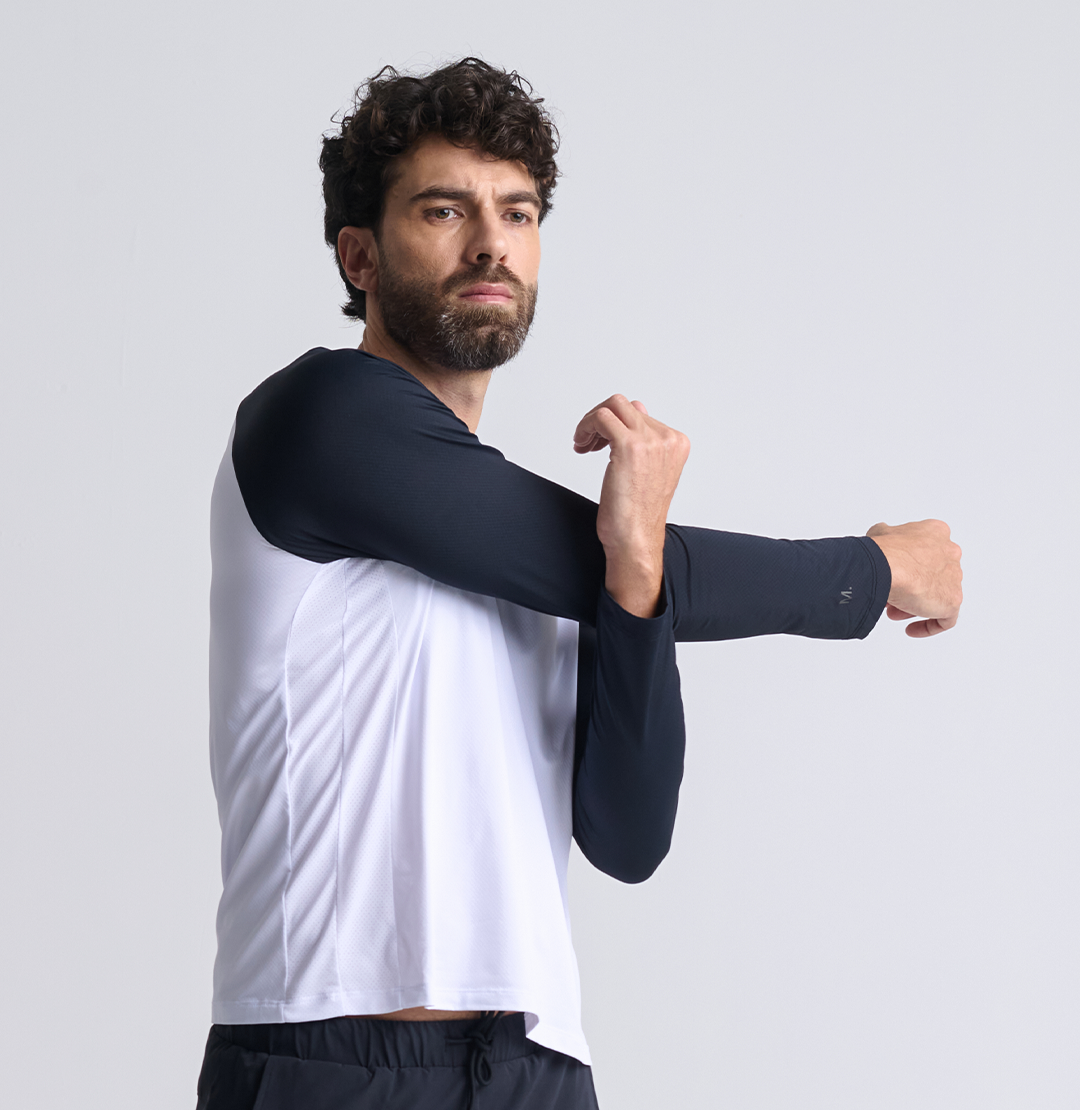 Camiseta Fitness Manga Longa