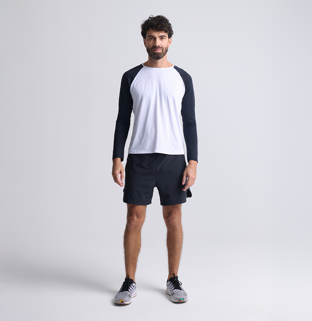 Camiseta Fitness Manga Longa