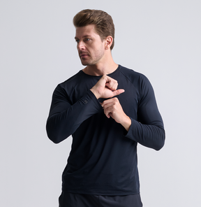 Camiseta Fitness Manga Longa