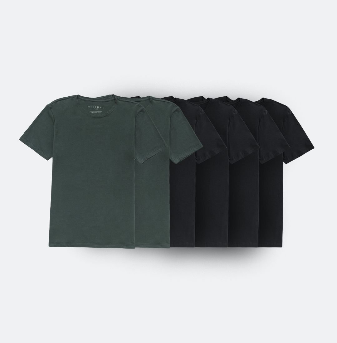 Kit 6x Camisetas Minimal