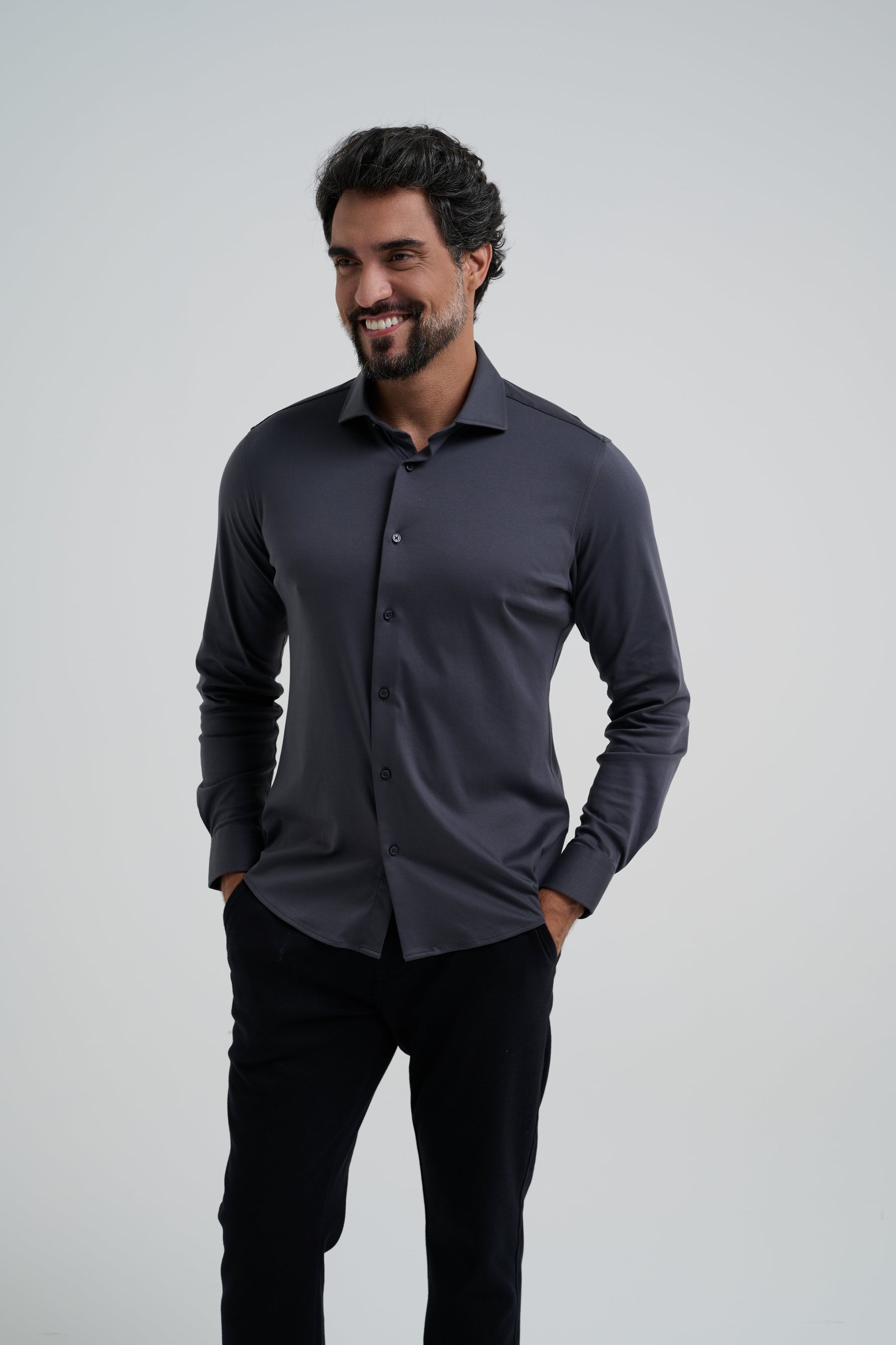 Kit 3x Camisa Social Malha