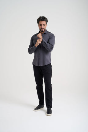 Kit 2x Camisa Social Malha