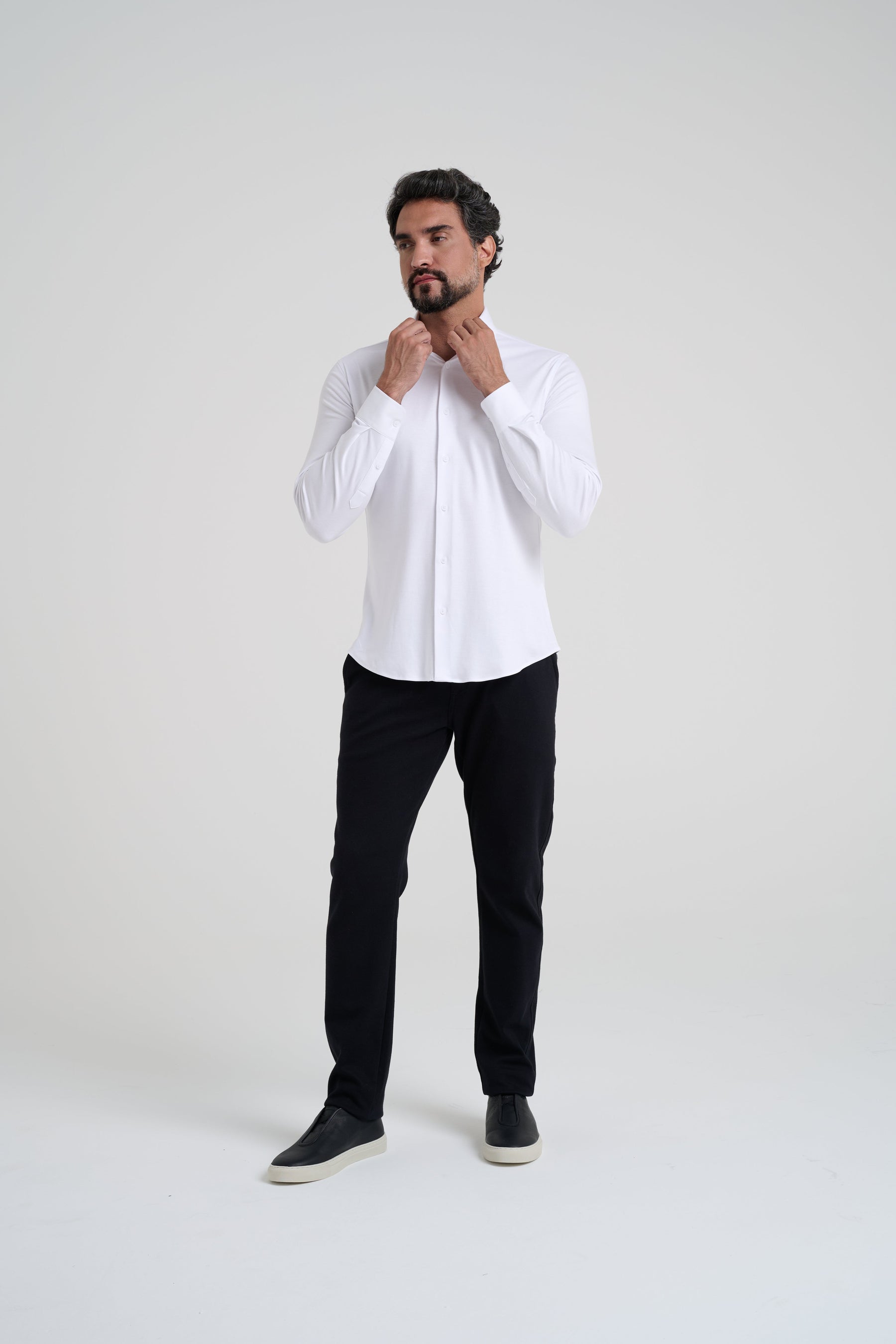 Kit 2x Camisa Social Malha