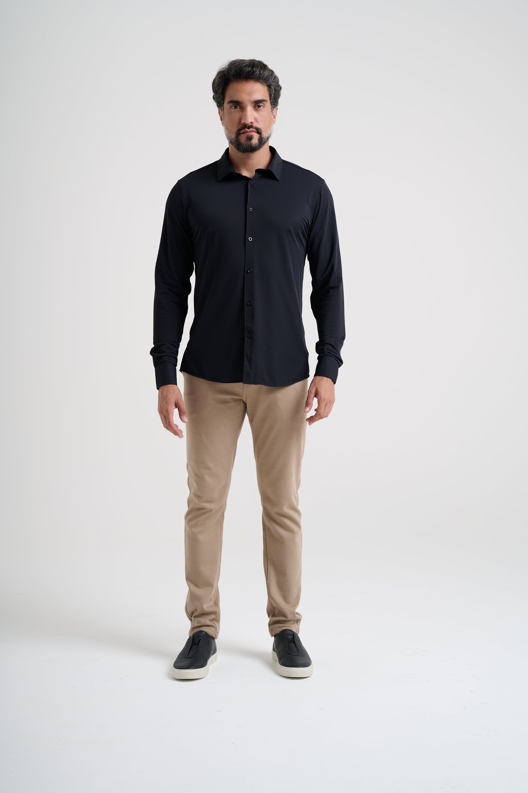 Kit 2x Camisa Social Malha