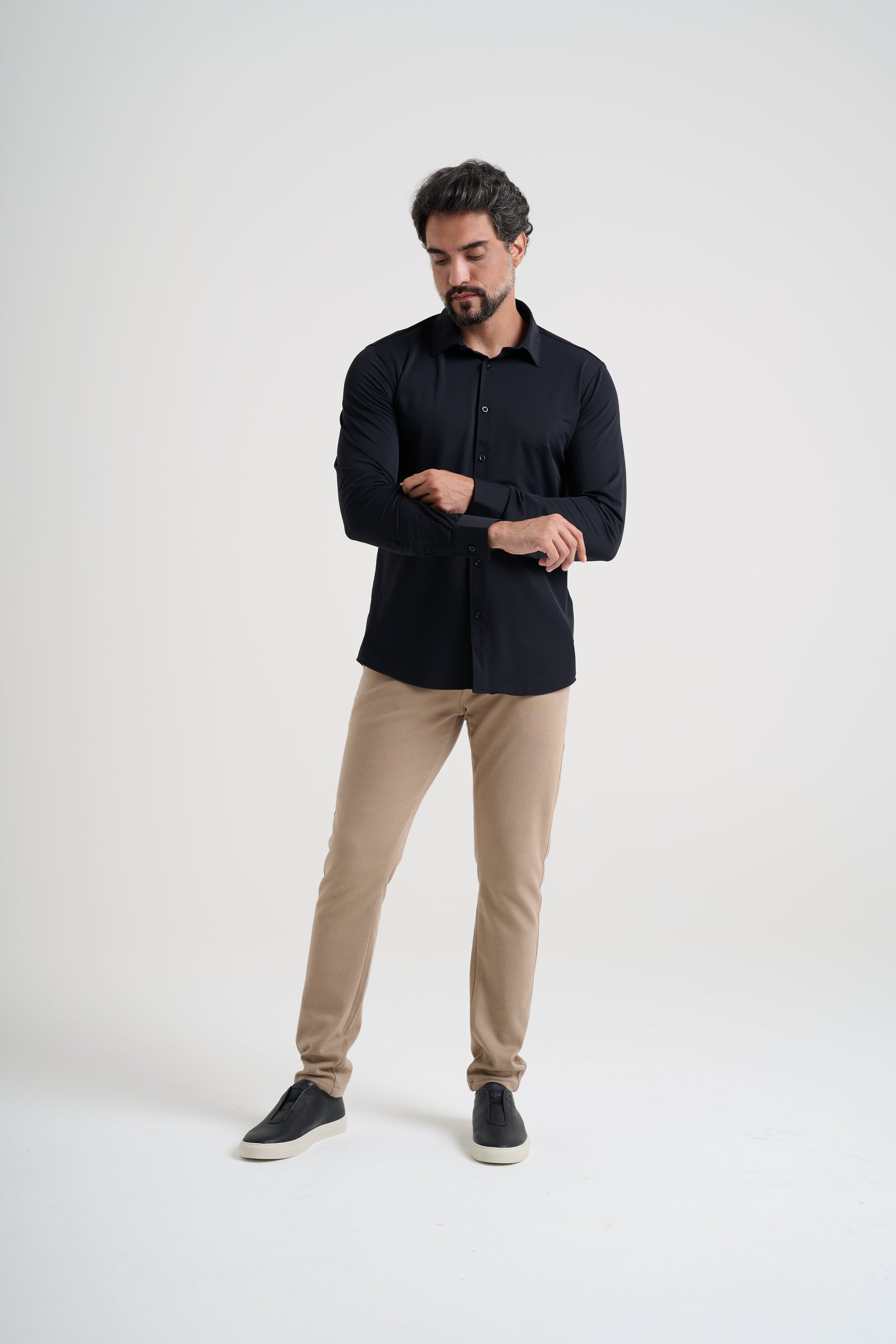 Kit 3x Camisa Social Malha