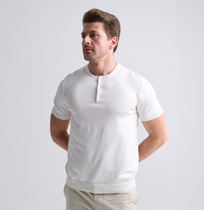 Kit 2x Camisa Henley Tricot Minimal